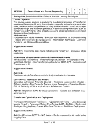 syllabus for mca regulation 2025 anna university | PDF