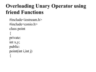 Mca 2nd sem u-4 operator overloading | PPT