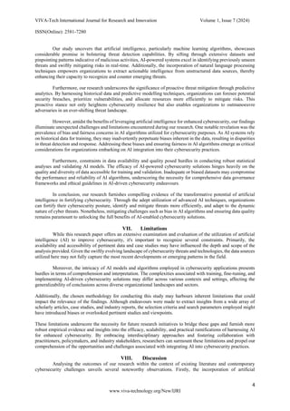 Leveraging Artificial Intelligence for Enhanced Cybersecurity | PDF