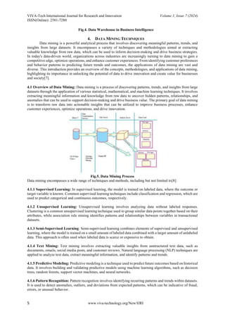 Data Warehouse and Data Mining for Business Intelligence | PDF