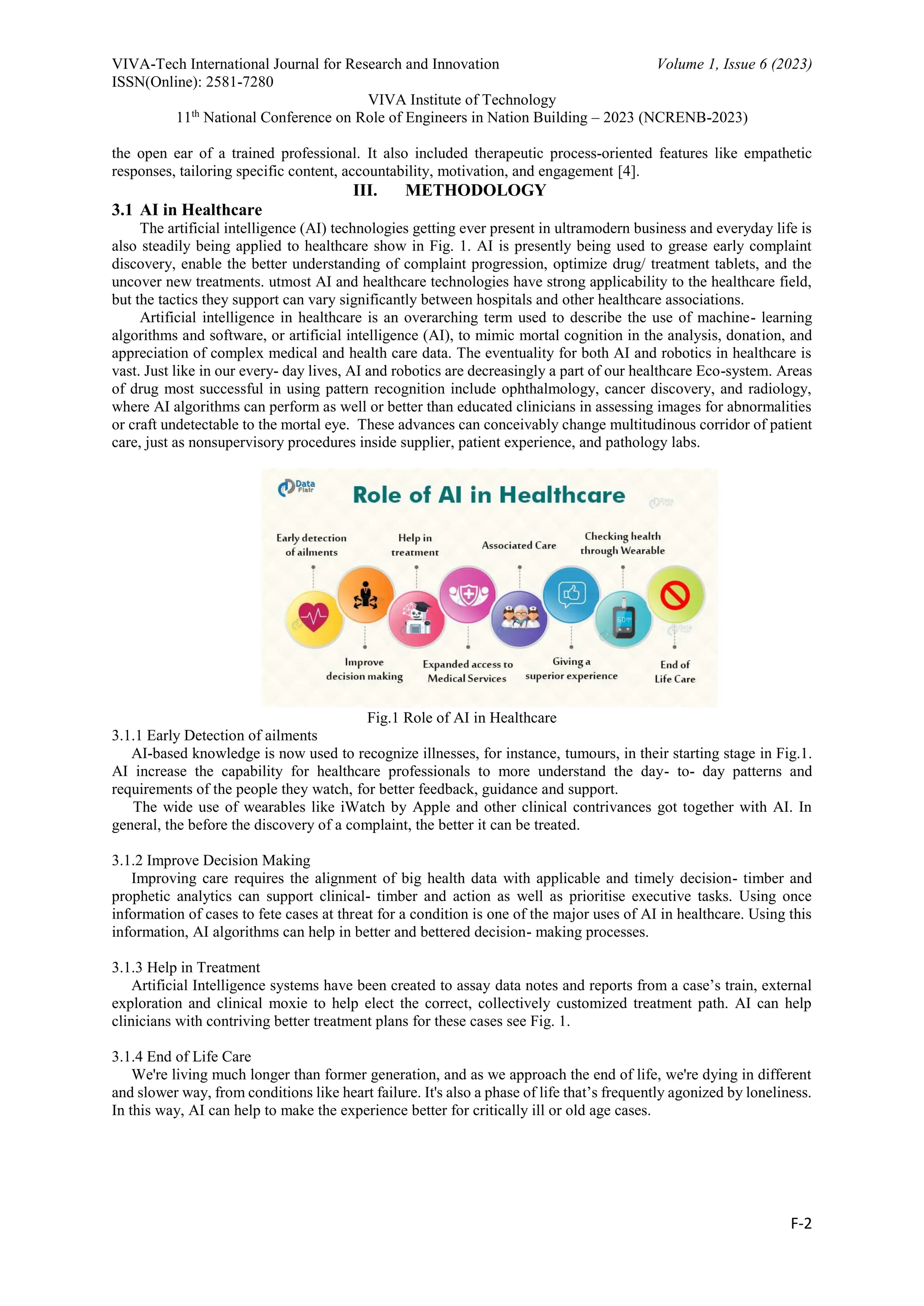 ARTIFICIAL INTELLIGENCE IN MENTAL HEALTHCARE | PDF
