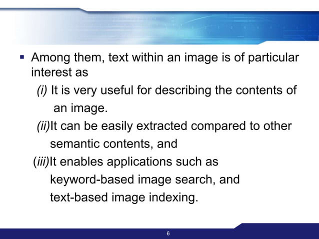 Text extraction from images