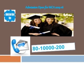 Admission Open for MCA2015-16
 
