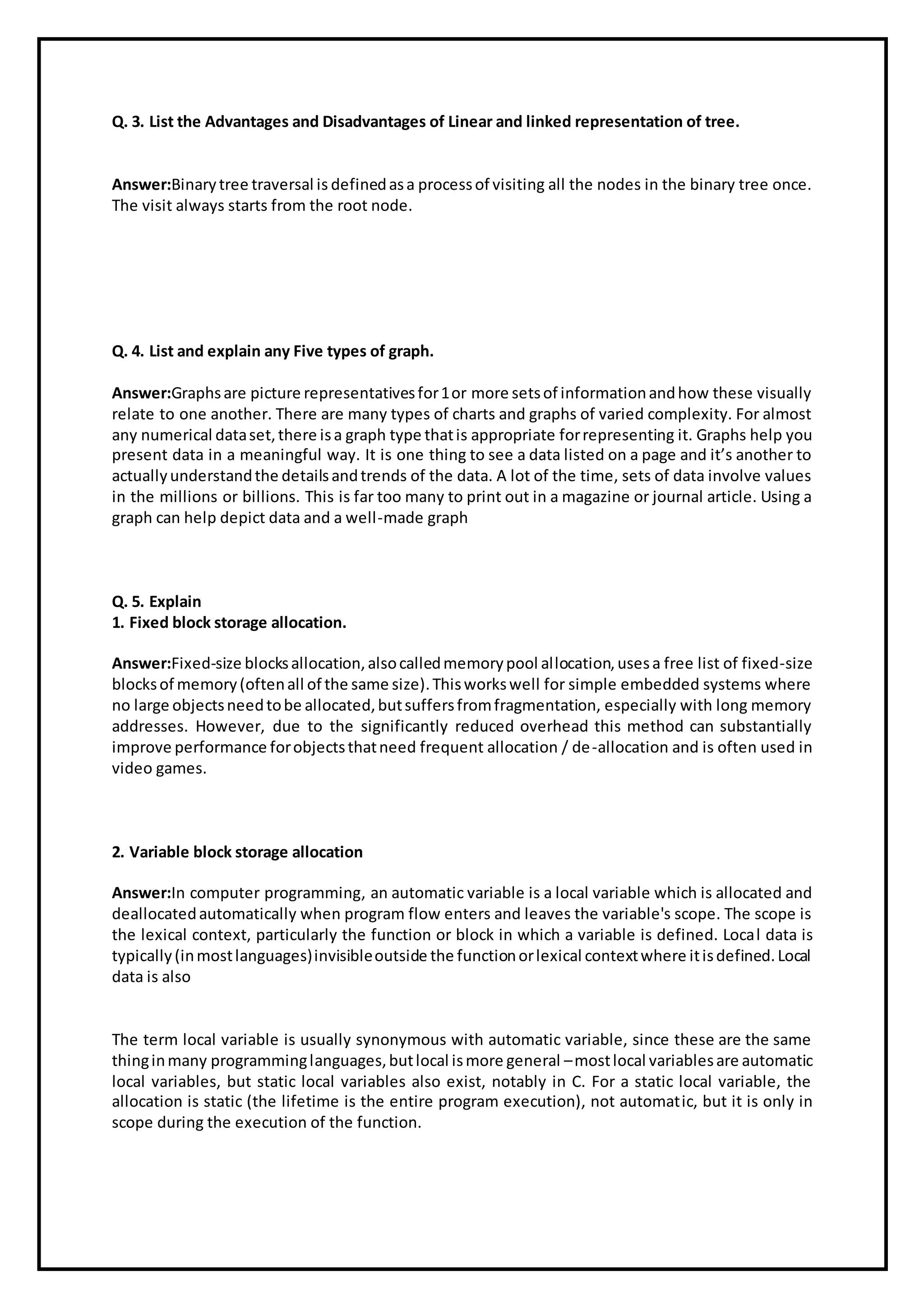 Mca2020 advanced data structure | PDF | Free Download