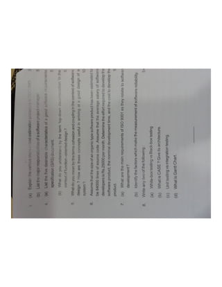 BPUT MCA 4th sem 2013