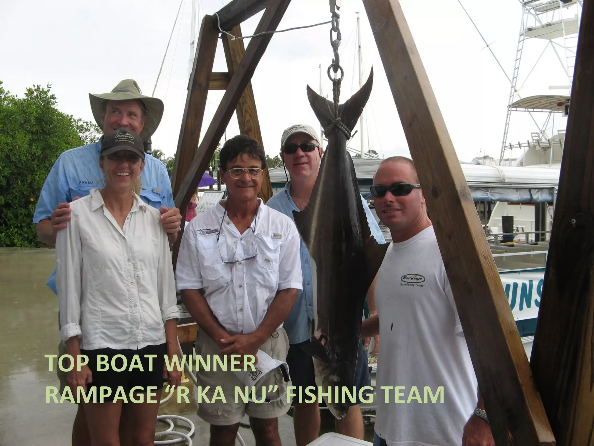 Tournament Picture TOP BOAT WINNER RAMPAGE “R KA NU” FISHING TEAM 