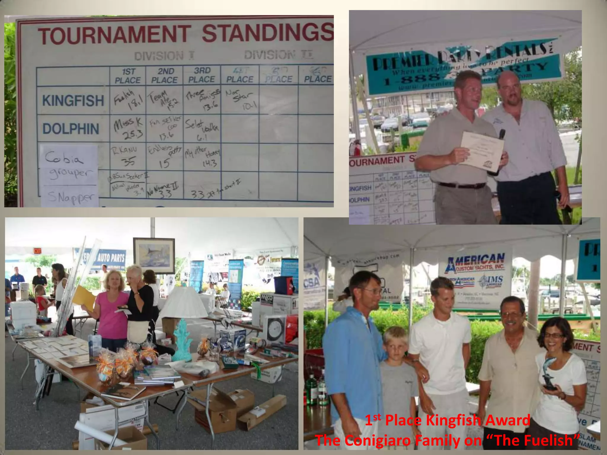 1st Place Kingfish Award The Conigiaro Family on “The Fuelish”