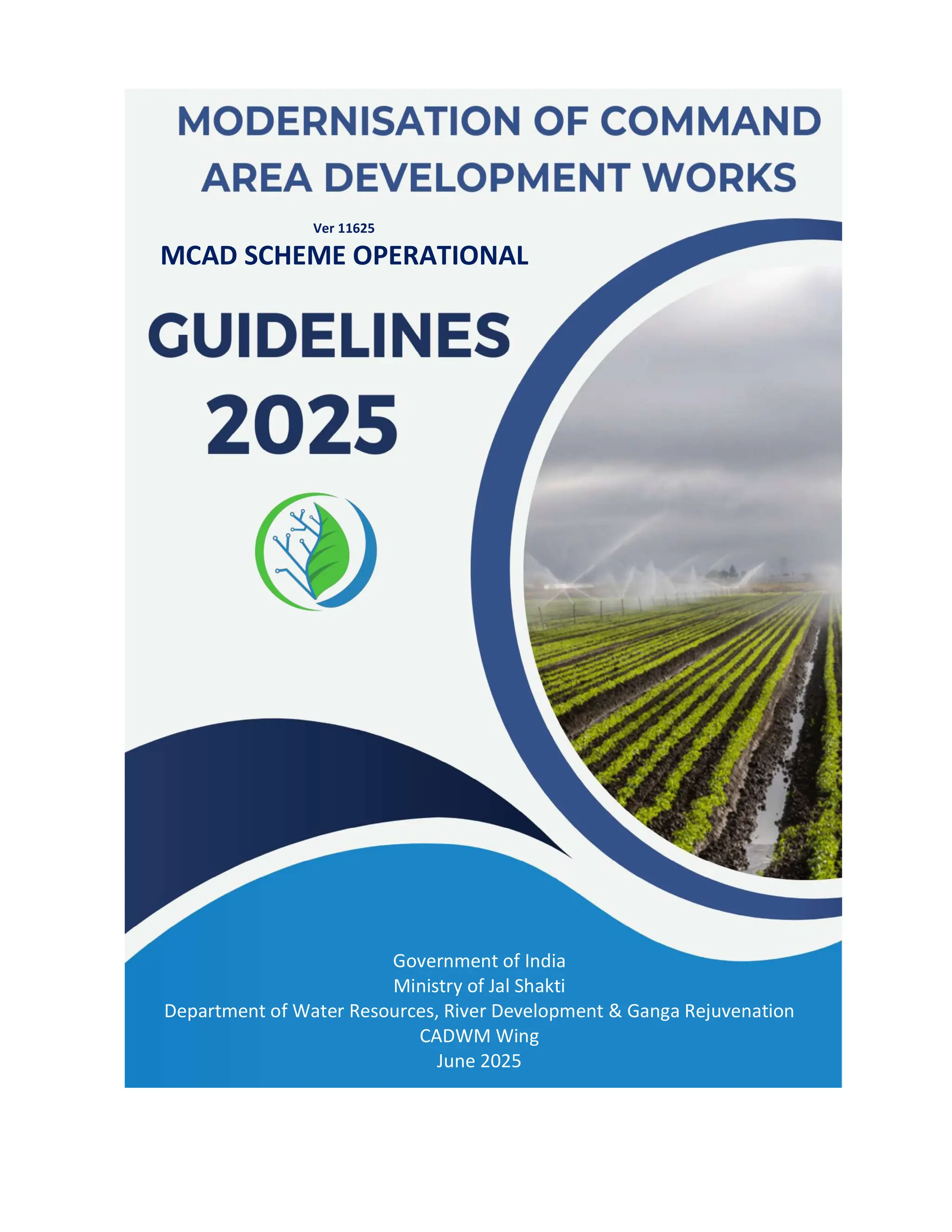 MCAD-Guidelines. Modernization of command Area Development, Guideines | PDF