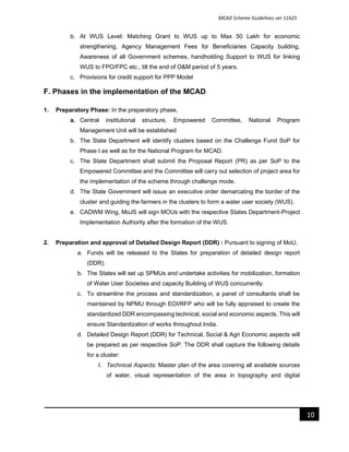 MCAD-Guidelines. Modernization of command Area Development, Guideines | PDF