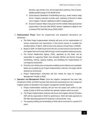 MCAD-Guidelines. Modernization of command Area Development, Guideines | PDF