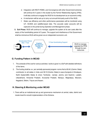 MCAD-Guidelines. Modernization of command Area Development, Guideines | PDF