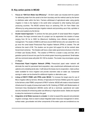 MCAD-Guidelines. Modernization of command Area Development, Guideines | PDF