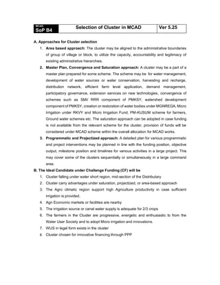 MCAD-SOP, Modernization of Command area Development | PDF