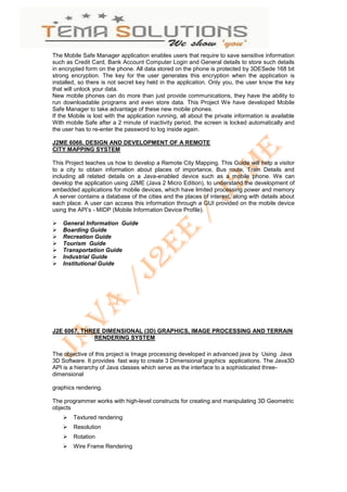 Mca & diplamo java titles | PDF