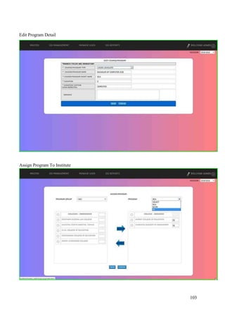 103
Edit Program Detail
Assign Program To Institute
 