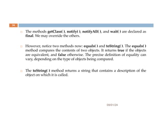 Comprehensive Guide to Object Oriented Programming in Java: Classes ...