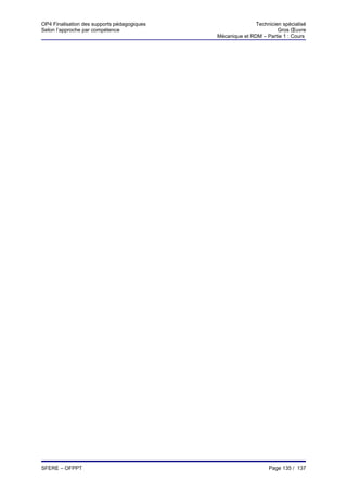 OP4 Finalisation des supports pédagogiques                  Technicien spécialisé
Selon l’approche par compétence                                      Gros Œuvre
                                             Mécanique et RDM – Partie 1 : Cours




SFERE – OFPPT                                                    Page 135 / 137
 