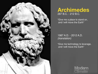 Archimedes and Social Media