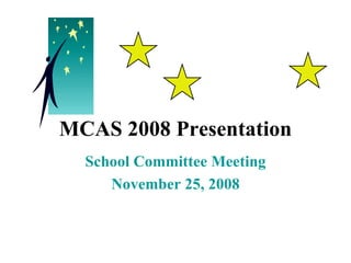 MCAS 2008 Presentation School Committee Meeting November 25, 2008 