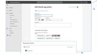 Microsoft 365 and Microsoft Cloud App Security | PPTX