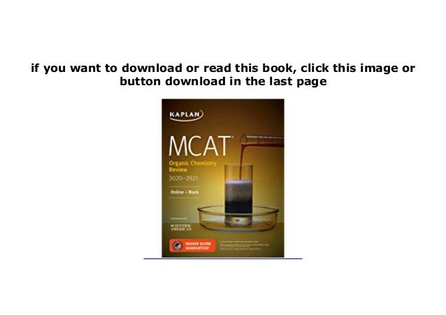 Online Library Mcat Organic Chemistry Review 2020 2021 Kaplan Tes