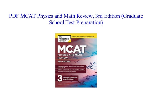 Mcat math review pdf creators