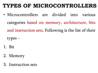 Microcontrollers and its applications unit 1 | PPTX