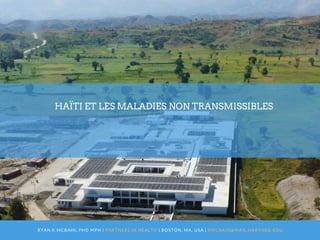 HAÏTI ET LES MALADIES NON TRANSMISSIBLES
                                                            ANALYSES  COÛT-EFFICA...