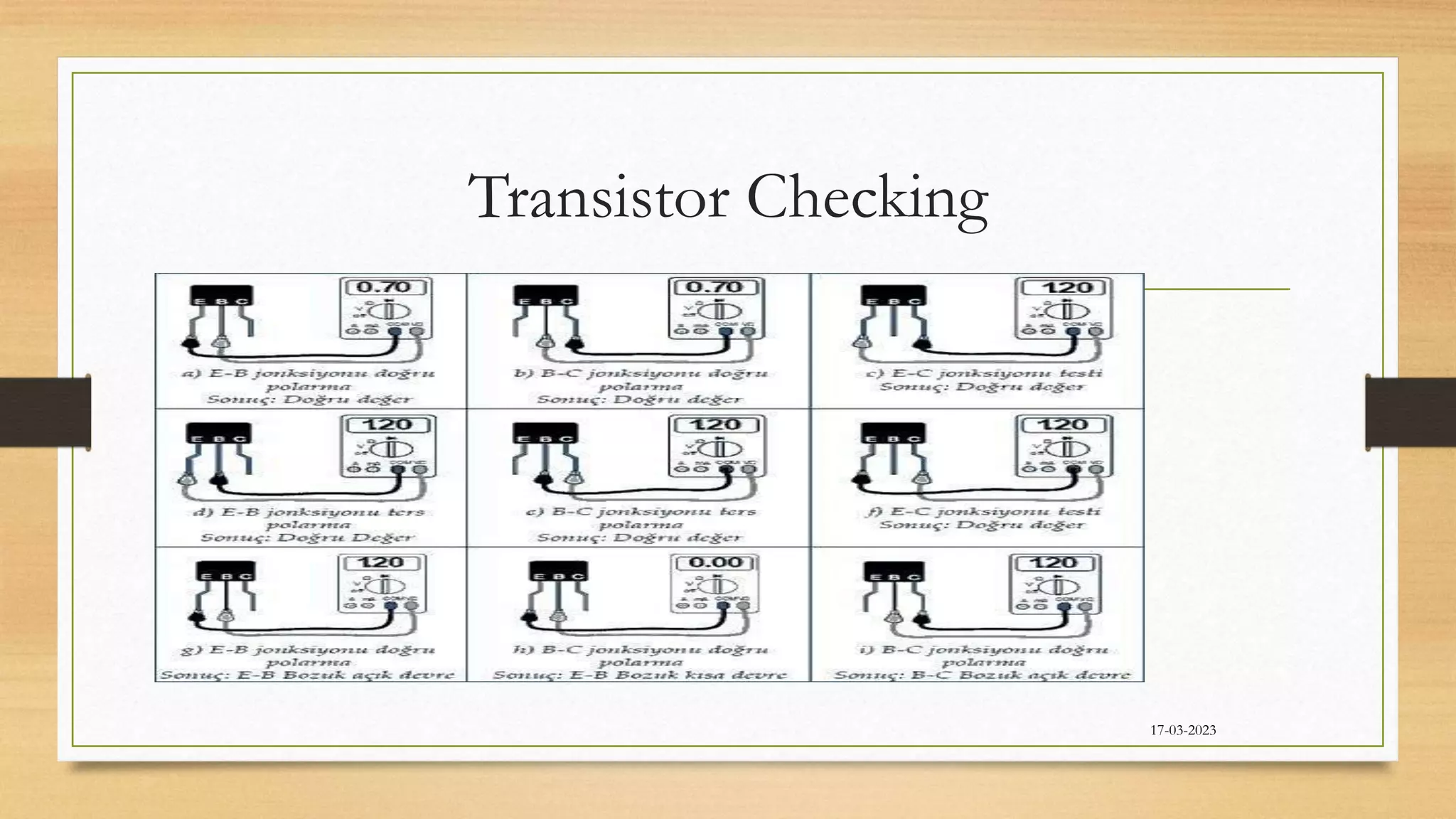 Transistor Checking
17-03-2023
 