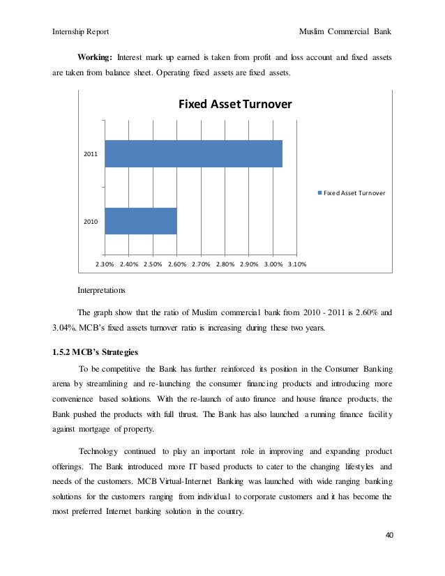 Muslim commercial bank ratio analysis
