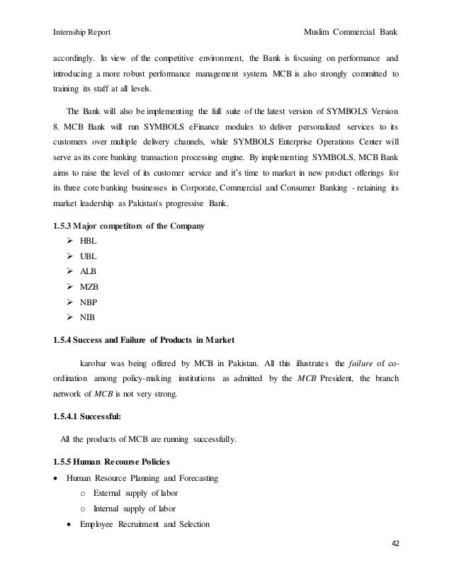 Mcb Report
