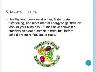 8 Benefits of Eating Healthy | PPTX