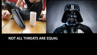 NOT ALL THREATS ARE EQUAL
 