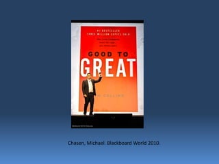 Chasen, Michael. Blackboard World 2010.
 