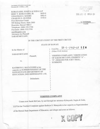 Mc cann lawsuit