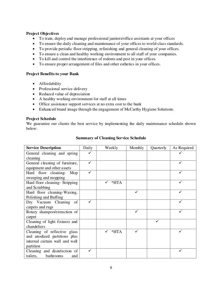 Strip And Wax Floor Proposal Template Strip And Wax Floor Proposal Template