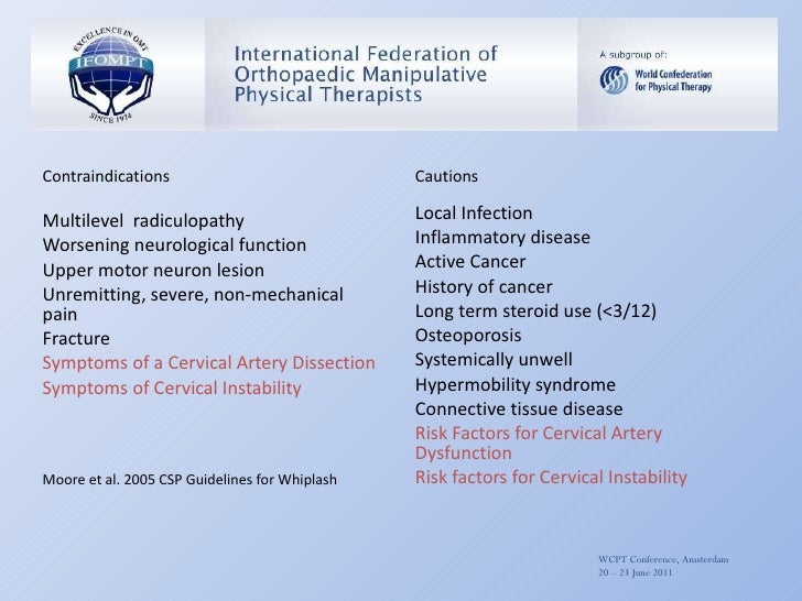 Safety of Cervical Manipulation