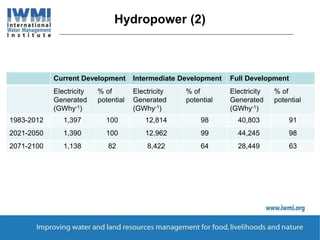 Implications of climate change on existing and planned water resource development in the Upper Blue Nile