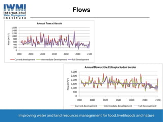 Implications of climate change on existing and planned water resource development in the Upper Blue Nile