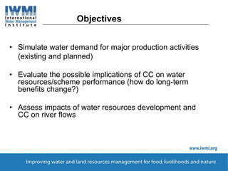 Implications of climate change on existing and planned water resource development in the Upper Blue Nile