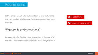 ‹#›#seocamp
Partage social
33
Gimmick
Prévisualisation
 