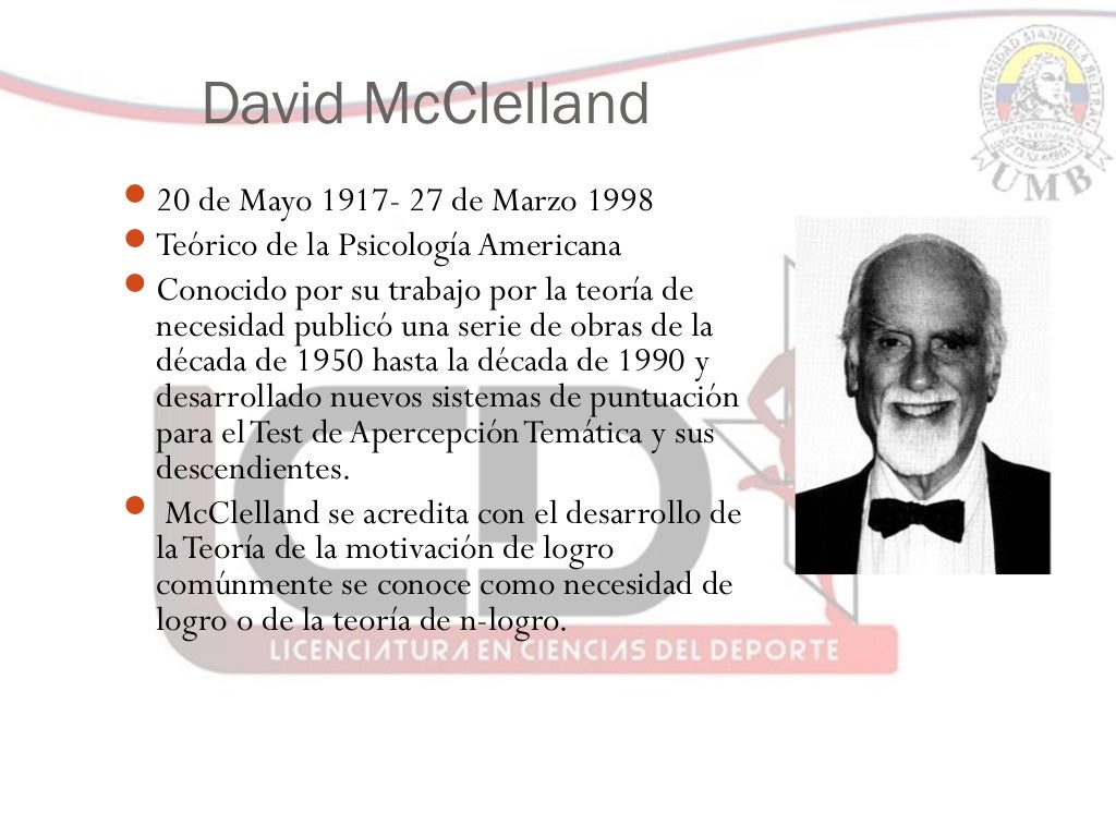 teoria de Mcclelland