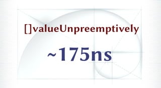 []valueUnpreemptively
~175ns
 
