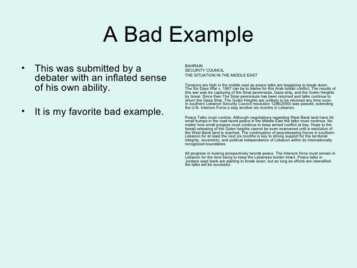 How to write an opening statement mun