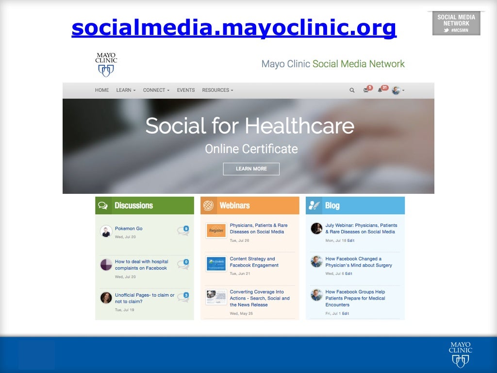 Mayo Clinic Care Network MCSMN Orientation