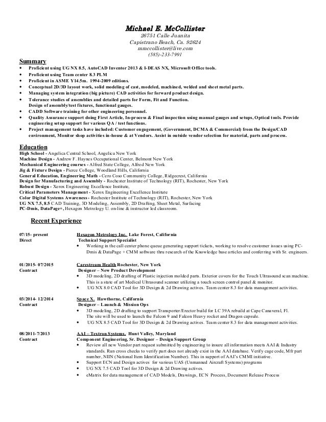 McCollisterm Resume 2016 Ca