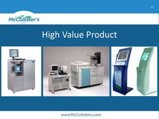 12
High Value Product
 