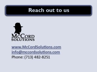 McCord Solutions presentation