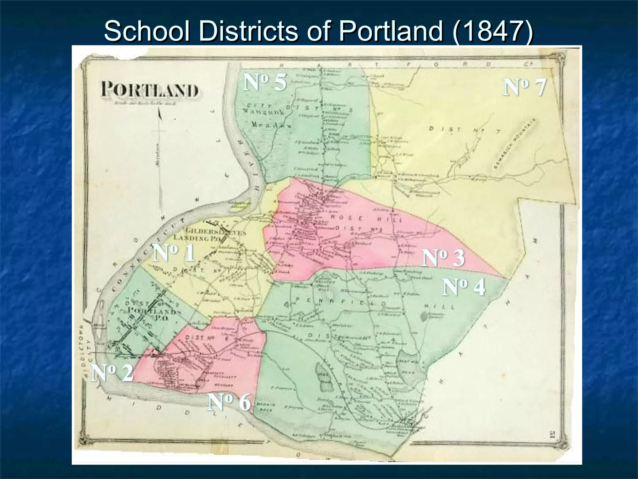 School Districts of Portland (1847)
 