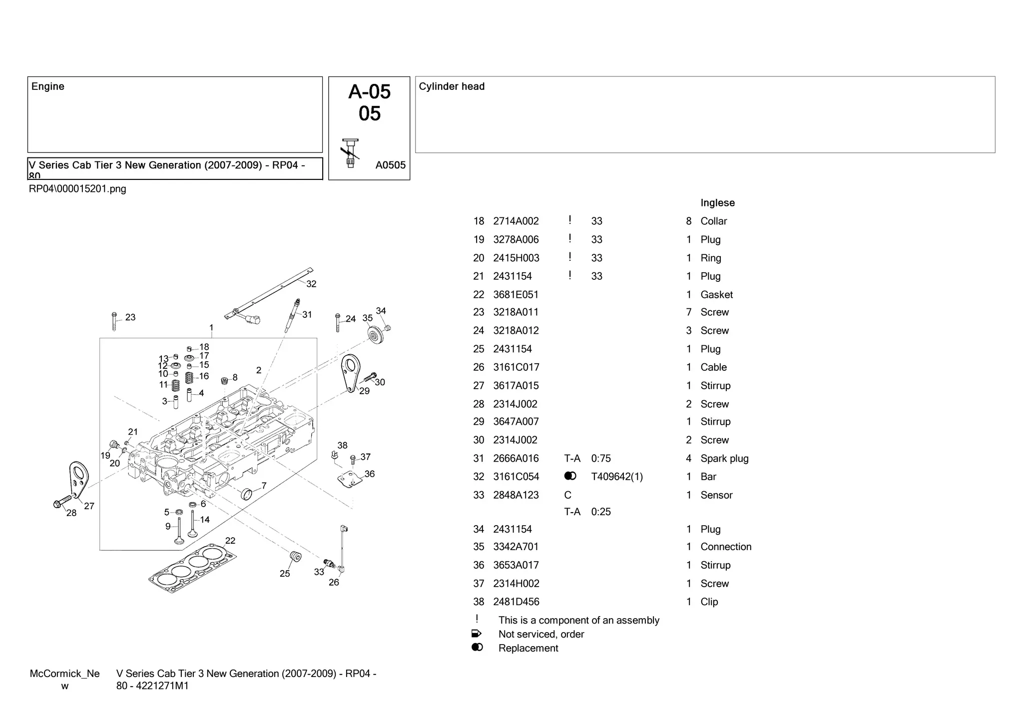 Mc cormick v series cab tier 3 new generation (2007 2009) - rp04 - 80
